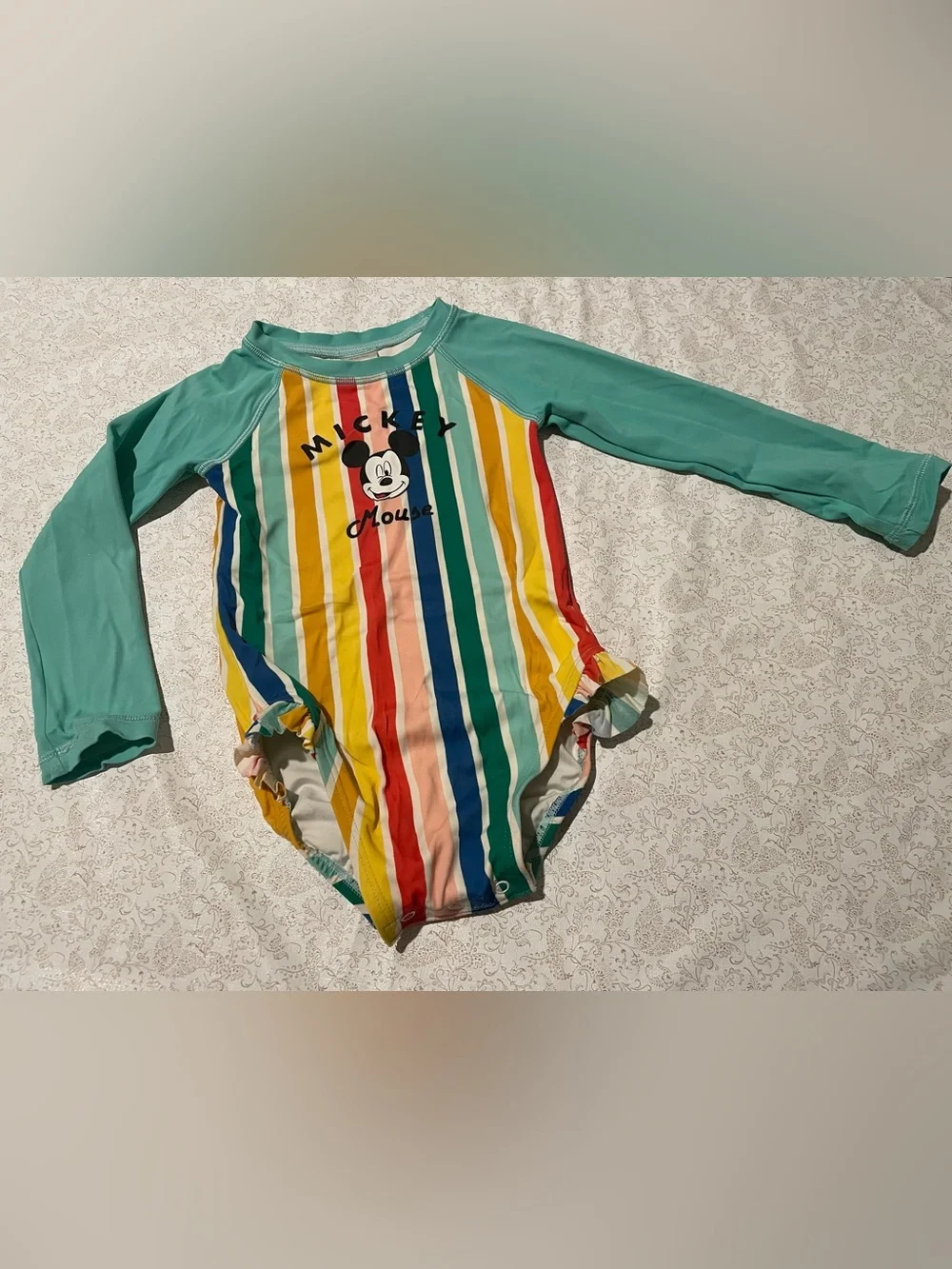 Disney Collection By Hannah Andersson 90cm 3T Swimsuit Rashguard Mickey Mouse